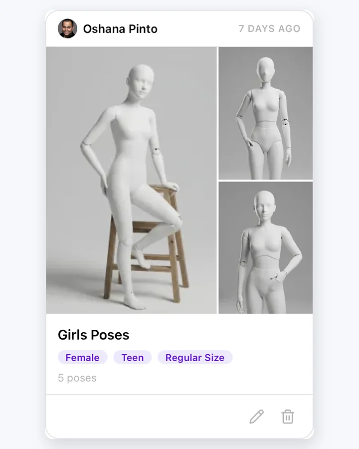 Pose templates in the new Boards